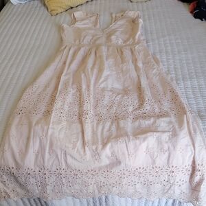 GAP Girls Eyelet Sleeveless Dress in Light Blush